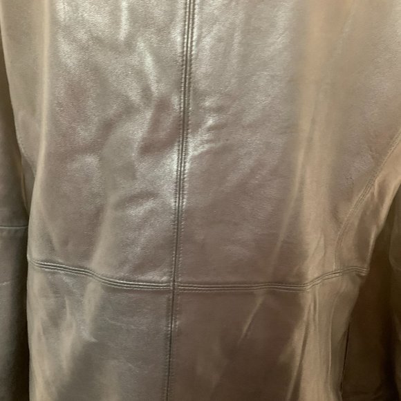 Vintage Winlit soft black leather hooded jacket pre owned size S - Picture 7 of 16